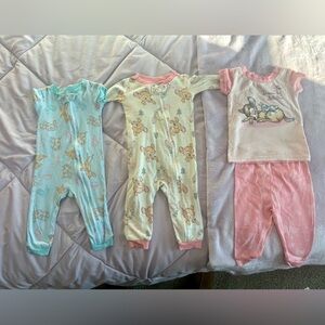 Disney bambi pajamas for baby girl